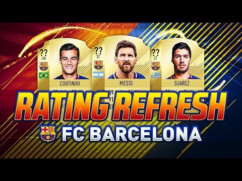 FIFA 18 | FC BARCELONA WINTER RATINGS | UPGRADES & DOWNGRADES | COUTINHO, SUAREZ & MESSI | FUT 18