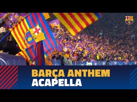 BARÇA-CHELSEA | Camp Nou sings Barça anthem acapella