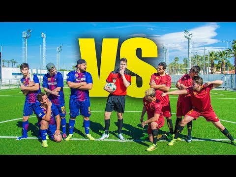 BARCELONA VS ROMA (Ida) PARTIDO FÚTBOL CHAMPIONS [Crazy Crew]