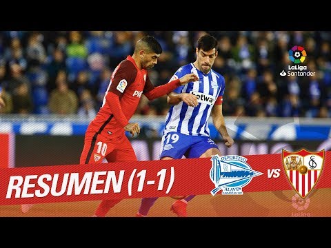 Resumen de Deportivo Alavés vs Sevilla FC (1-1)