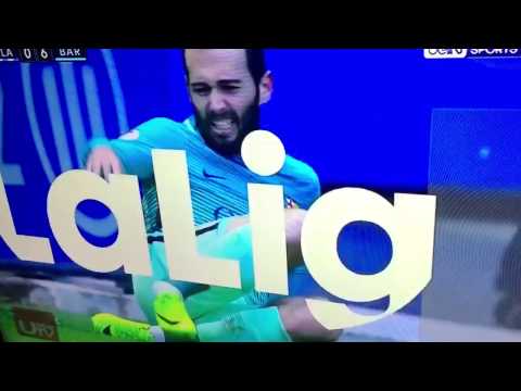 Aleix Vidal Broken leg, Horror Injury vs Alaves