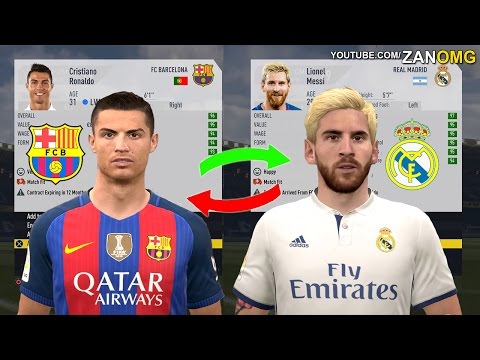 SWAPPING CRISTIANO RONALDO FOR LIONEL MESSI IN FIFA 17 CAREER MODE!!