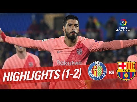 Highlights Getafe CF vs FC Barcelona (1-2)