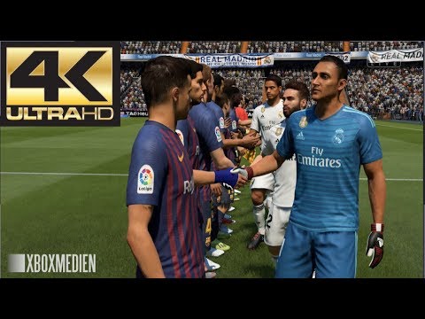 FIFA 19 Barcelona vs Real Madrid El Clasico 4K (Xbox One, PS4, PC)