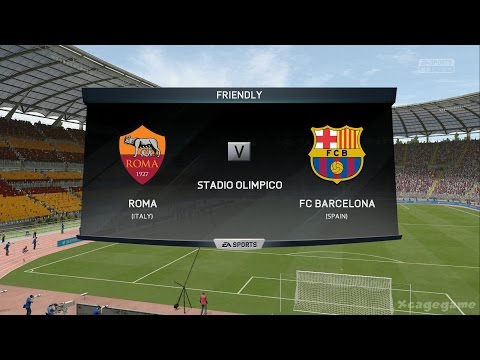 FIFA 16 Gameplay  – AS Roma Vs FC Barcelona – Full Game [ HD ]