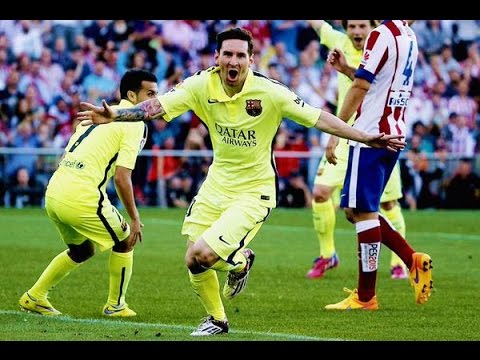 Atletico Madrid vs FC Barcelona – Messi Amazing Goal (17-05-2015) #Campeones