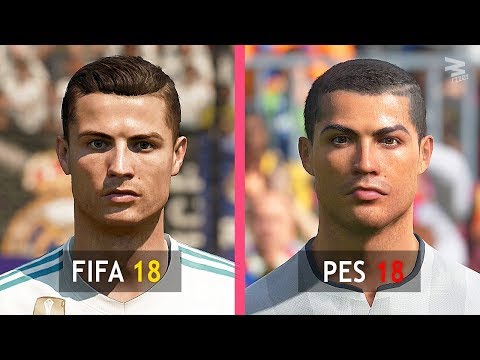 FIFA 18 Vs PES 18: Real Madrid Faces Comparison