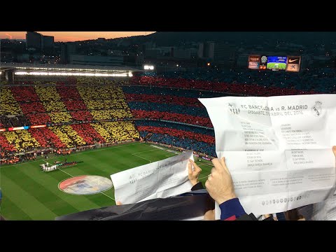 FC Barcelona – Real Madrid. 2016/04/02 Barça anthem