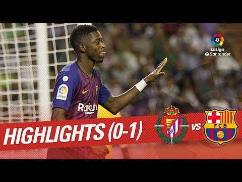 Resumen de Real Valladolid vs FC Barcelona (0-1)