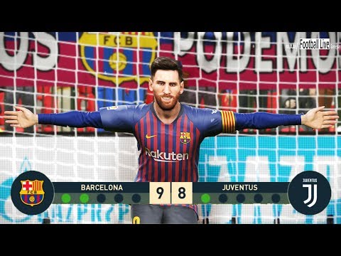 PES 2019 | goalkeeper L.MESSI vs goalkeeper C.RONALDO | Penalty Shootout | Barcelona vs Juventus