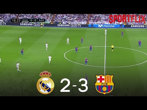 Real Madrid vs Barcelona 2-3 Full Match 23/04/2017 720p50 HD