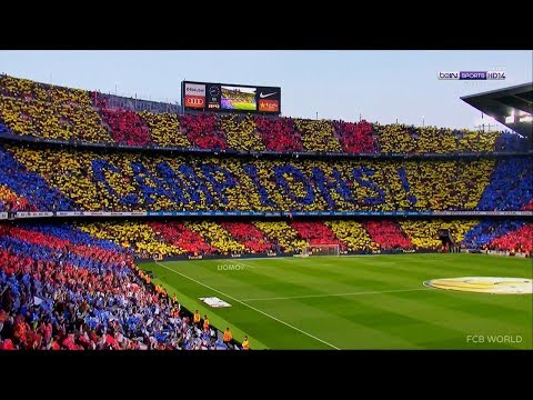 FC Barcelona Anthem in the Camp Nou – El Clasico – HD