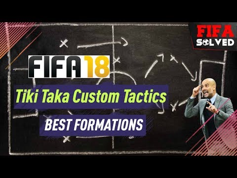 FIFA 18 Tiki Taka Custom Tactics/Formations Tutorial