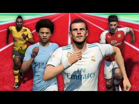 FIFA 18 Speed Test | Fastest Players in FIFA (with ball)