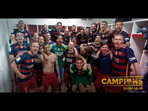 FC Barcelona’s League Title celebration 15/16 (II): Players’ joy in Granada