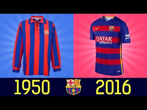 All FC Barcelona Football Kits in History  ||1920 – 2016||