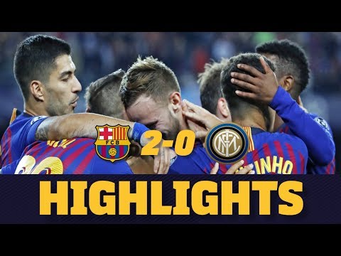BARÇA 2-0 INTER MILAN | Match highlights