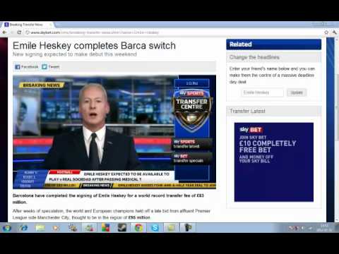 EMILE HESKEY SIGNS FOR BARCELONA- SKY SPORT NEWS(original)