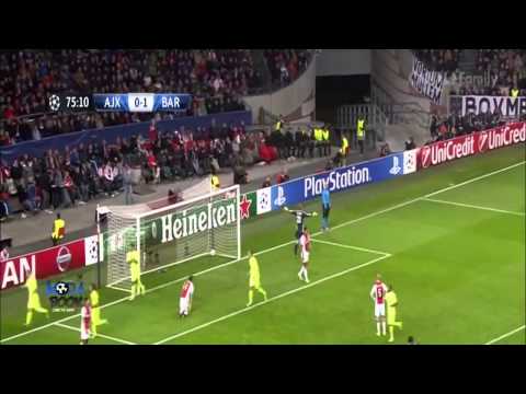 Ajax vs FC Barcelona 0 – 2, all goal Champions League 6/11/2014
