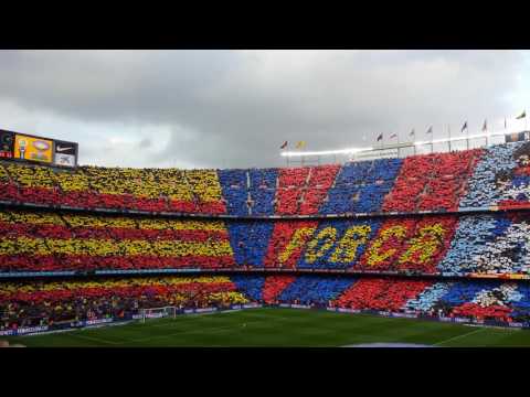 FC Barcelona Anthem vs Real Madrid El Clasico Live at Camp Nou December 2016