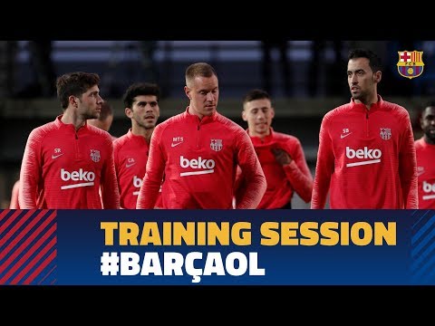 BARÇA 5-1 LYON | Full training session before facing Lyon