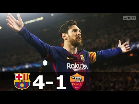 Barcelona vs Roma 4-1 – UCL 2017/2018 – Highlights (English Commentary) HD