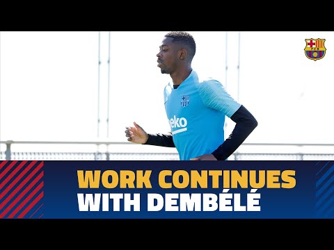 Dembélé continues recovery in the second training session of the week