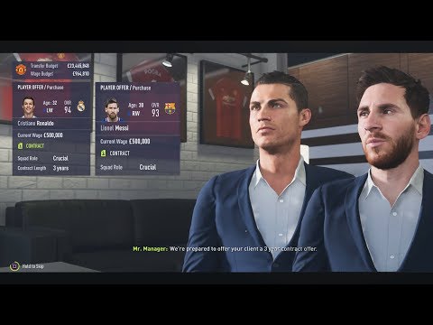 SIGNING BOTH MESSI AND RONALDO IN FIFA 18 CAREER MODE!!!