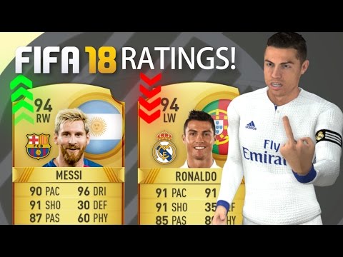 FIFA 18 | TOP 10 BEST PLAYERS RATINGS PREDICTIONS | FT. RONALDO, MESSI,SUAREZ!