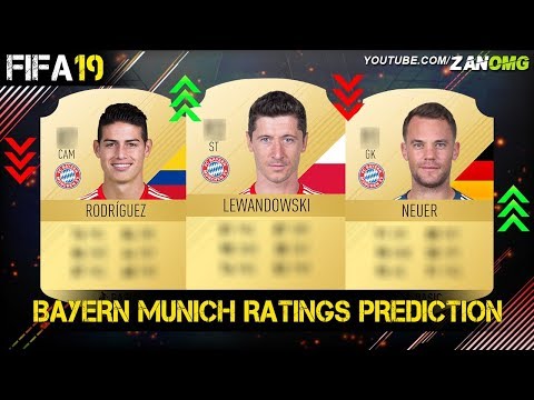 FIFA 19 | BAYERN MUNICH PLAYERS RATING PREDICTION!! | FT. NEUER, LEWANDOWSKI, JAMES RODRIGUEZ…etc