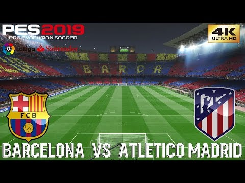 PES 2019 (PC) Barcelona vs Atlético Madrid | REALISTIC LA LIGA PREDICTION | 6/4/2019 | 4K 60FPS