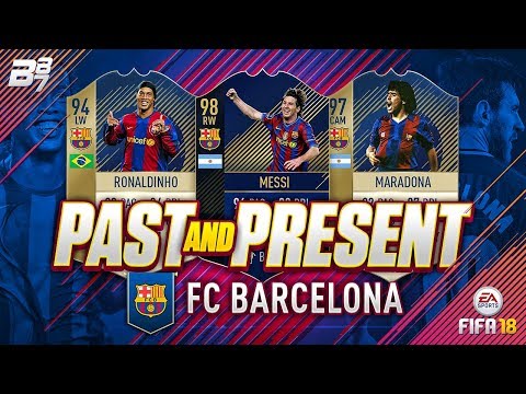 PAST AND PRESENT BARCELONA SQUAD BUILDER! | FIFA 18 ULTIMATE TEAM