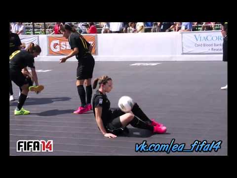 FC Barcelona Girl football (soccer) freestyle mix