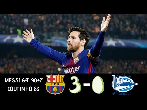 BARCELONA vs ALAVES (3-0) : ALL GOALS HIGHLIGHTS 19/08/2018