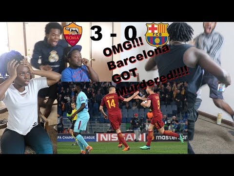 Roma vs Barcelona 3-0 Goals & Highlights Reaction! BARCA FAN CRIED! I CAN'T BELIVE THIS WE LOST!?