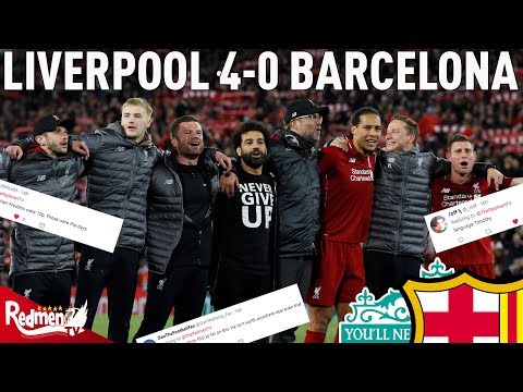 Liverpool v Barcelona 4-0 | #LFC Fan Twitter Reactions