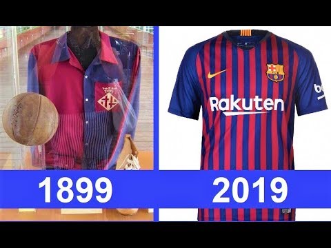 Evolution Of FC Barcelona Football Kits (1899-2019)