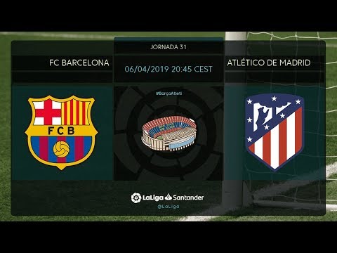 Calentamiento FC Barcelona vs Atlético de Madrid