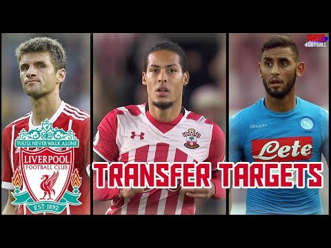 Top 5 Liverpool Transfer Targets in January 2018