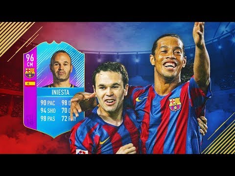 LA PLANTILLA DEL FC BARCELONA CLASICA CON EL INCREIBLE INIESTA SBC!! | FIFA 18