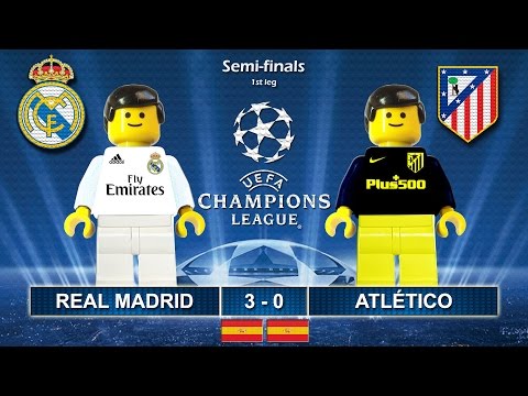 Real Madrid vs Atletico Madrid 3-0 • Semi-finals Champions League 2017 • Highlights Lego Football