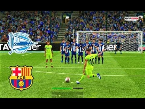 Alaves vs Barcelona | L. MESSI Free Kick Goal & Full Match 2019 | PES 2019 Gameplay HD