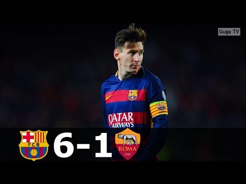Barcelona vs Roma 6-1 – UCL 2015/2016 – Highlights