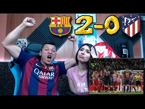 REACCIÓN DE UNOS HINCHAS (CON MI NOVIA) FC BARCELONA VS ATLÉTICO DE MADRID 2-0