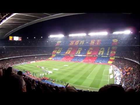 CAMP NOU ATMOSPHERE F.C. BARCELONA 2 VS MADRID 2 BEFORE MATCH AND GOALS HD 25 NOV 2012