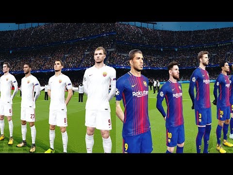 Barcelona vs AS Roma | UEFA Champions League 04/04/2018 Gameplay