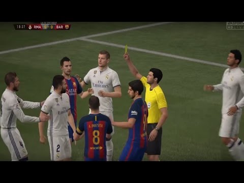 REAL MADRID vs FC BARCELONA MATCH SIMULATION + LIVE COMMENTARY