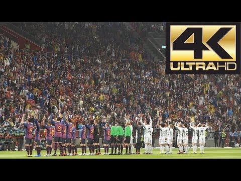PES 2019 El Clasico Real Madrid vs Barcelona 4K 60 FPS Gameplay (Xbox One, PS4, PC)