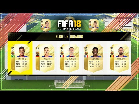 FIFA 18 FUT DRAFT F.C. BARCELONA!!!
