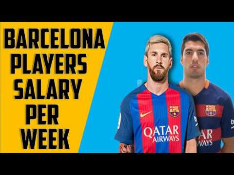 ▻ ▻BARCELONA PLAYER SALARY PER WEEK 2017 ।। Ft messi,Suarez etc.